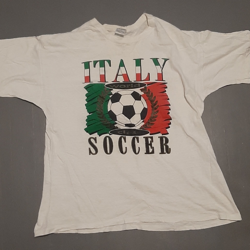 Italy Soccer Tee Shirt - XL